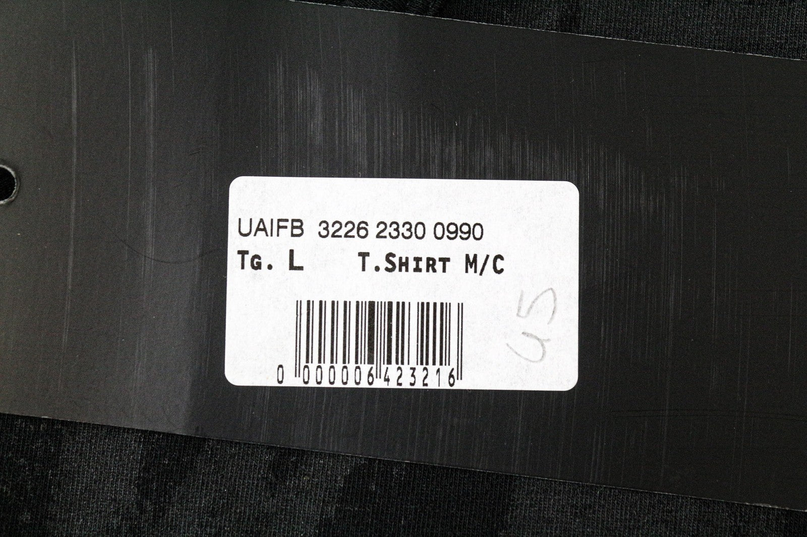 RICHMOND Men's T-Shirt L Black Logo Cotton Stretch Short Sleeve Pullover