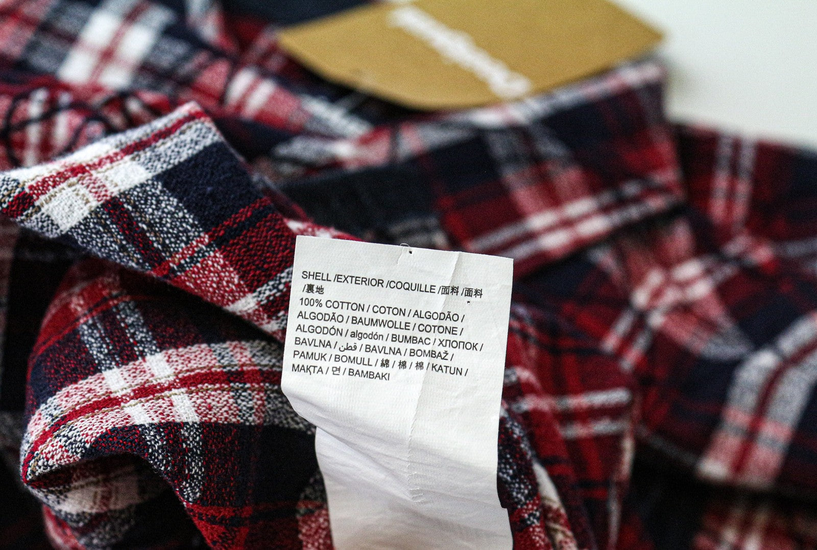 DESIGUAL Juli Men's Shirt S Red Cotton Checked Long Sleeve Pocket Casual