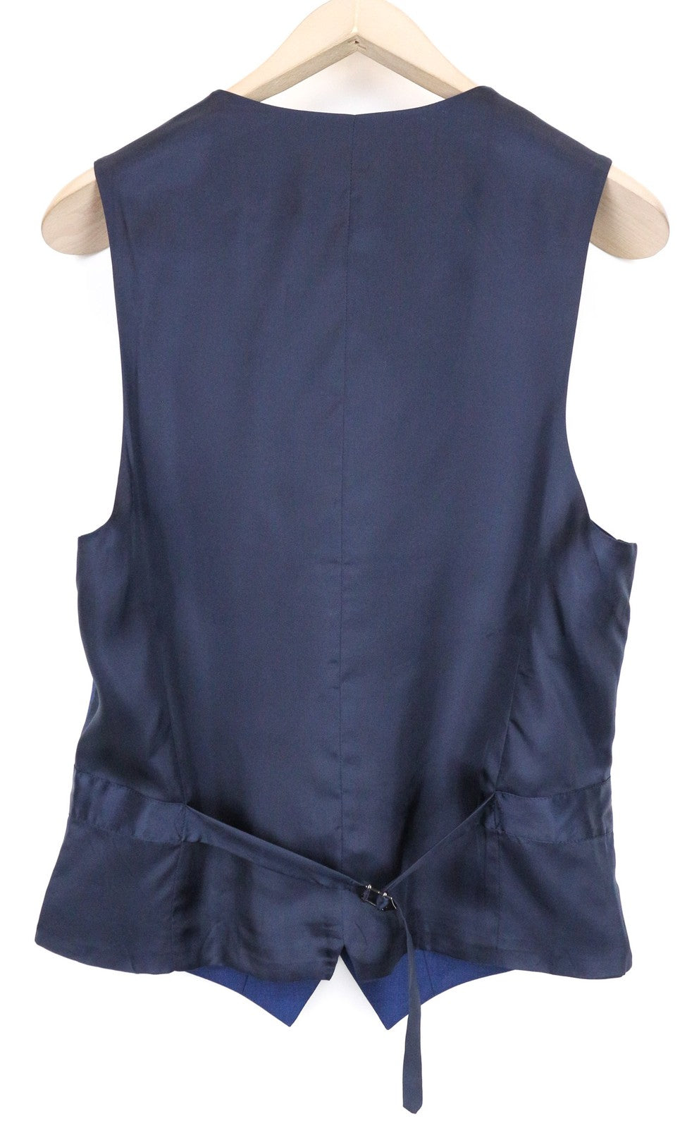 SUITSUPPLY Men's Waistcoat UK36R Blue Wool Single-Breasted Lined Vest