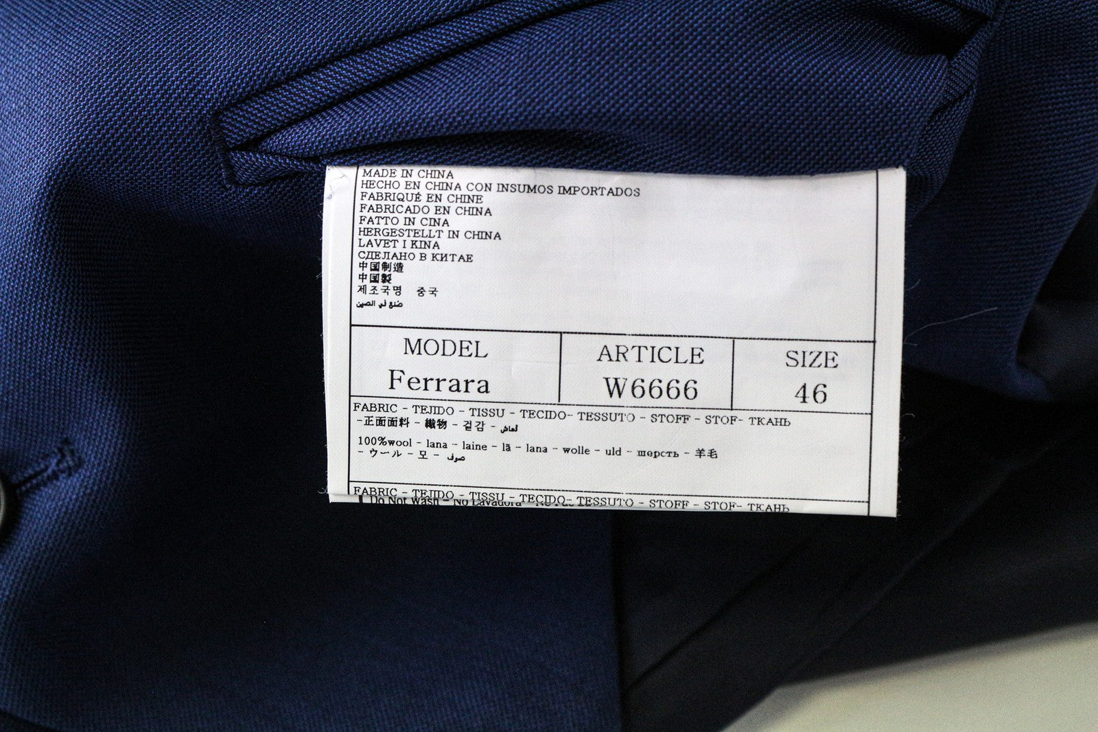 SUITSUPPLY Men's Waistcoat UK36R Blue Wool Single-Breasted Lined Vest