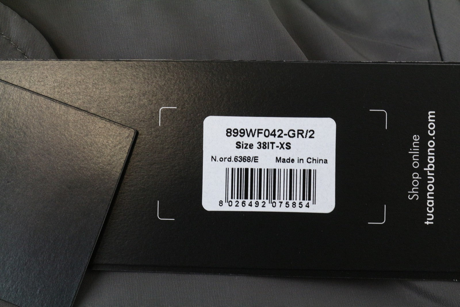 TUCANO URBANO Freccia Women's Jacket XS Grey Water-Repellent Lined Coat