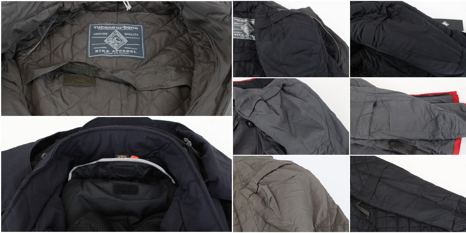 TUCANO URBANO Robin Men's Coat L Brown Moto Trench Cotton Thermal Lined