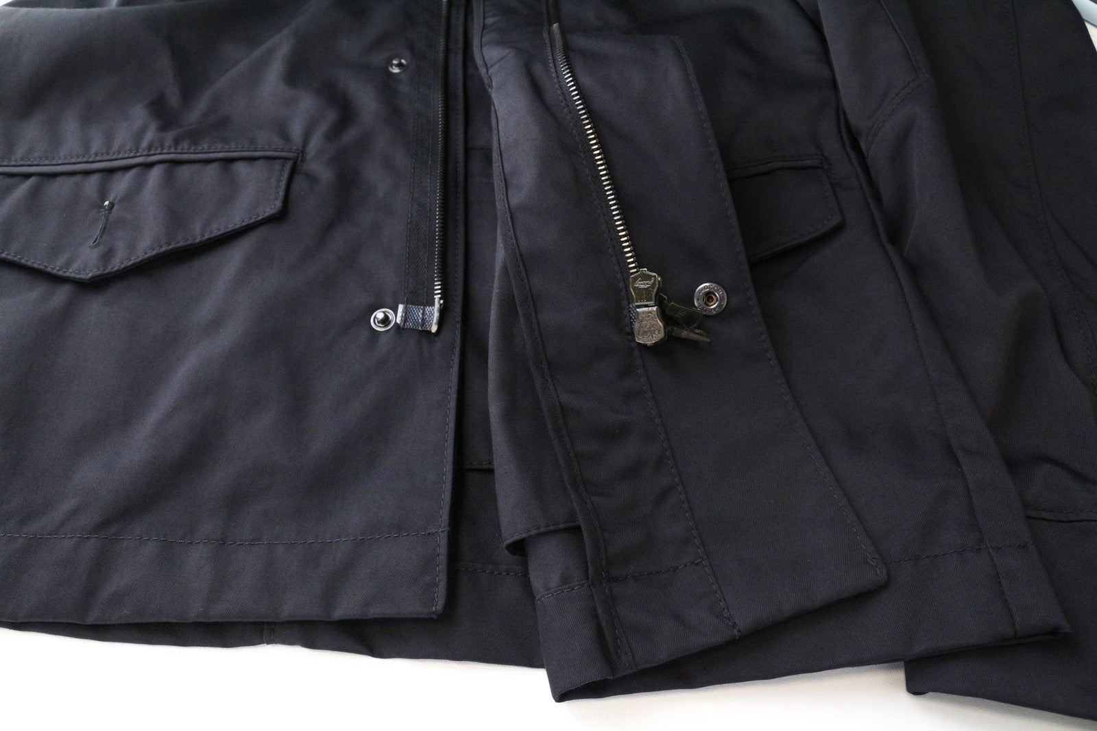 RICHMOND Men's Jacket UK16 Navy Cotton Blend Lightweight Zipped Outerwear