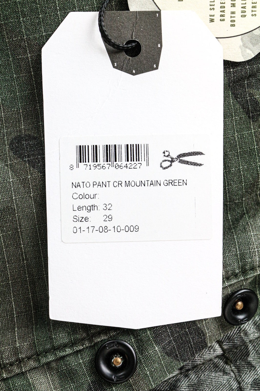 DENHAM Nato Men's Cargo W29/L32 Cotton Green Military Camo Pattern Pants