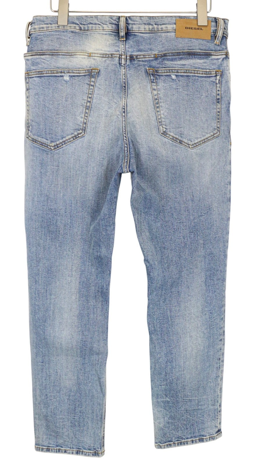 DIESEL D-Eetar 087AV Men's Jeans W34/L32 Ripped Blue Tapered Cotton Stretch