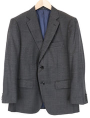 SUITSUPPLY Men Blazer UK40S Mid Grey Slim Cut Classic Melange Sharkskin Formal
