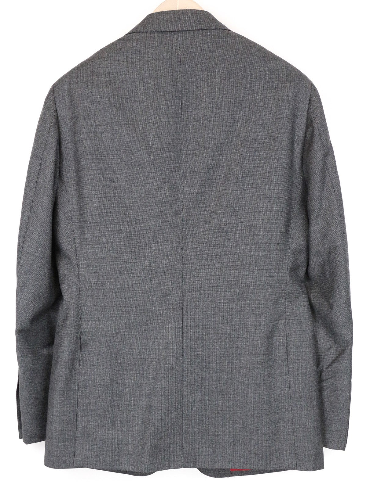 SUITSUPPLY Sienna Men Blazer UK38R Pure Wool Melange Classic Grey Birdseye Check