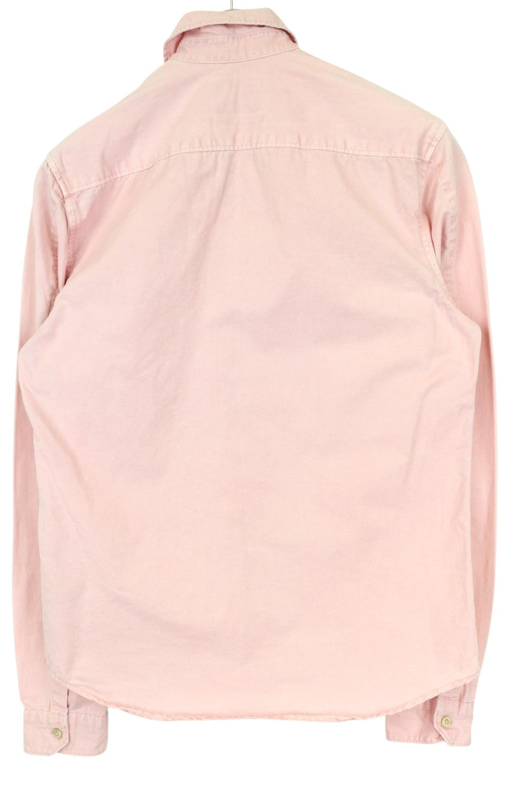 SCOTCH & SODA Ams Blauw Men Shirt S Pink Pure Cotton Washed Button-Up Pocketed