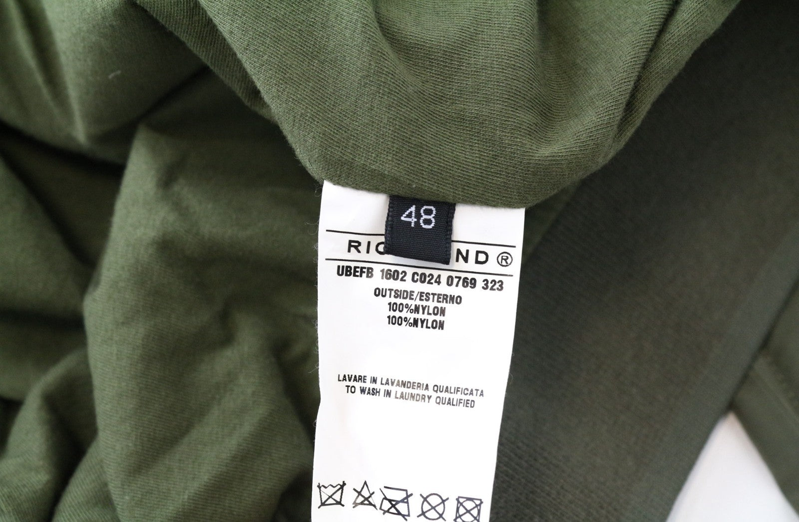 RICHMOND Men Jacket 48 M Green Long Sleeve Single-Breasted Lightweight