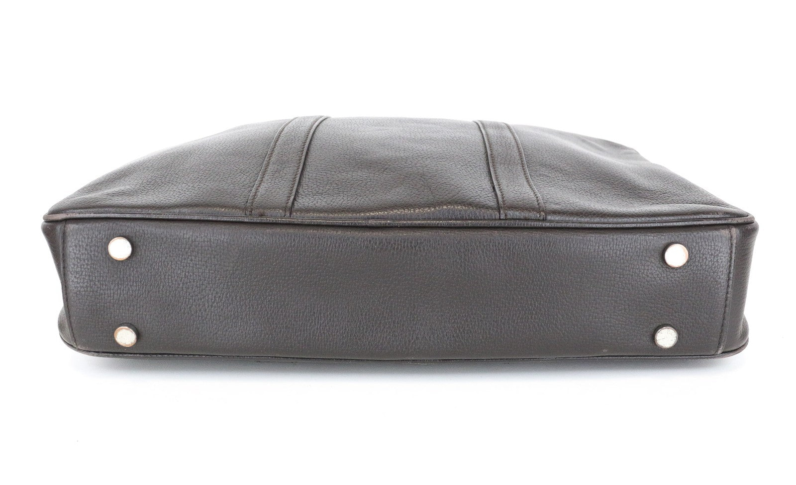 SUITSUPPLY Men Bag OS Brown Genuine Calf Leather Computer Case Office