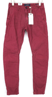 SCOTCH & SODA Theon Men's Pants W29/L34 Purple Slim Cotton Tapered Casual