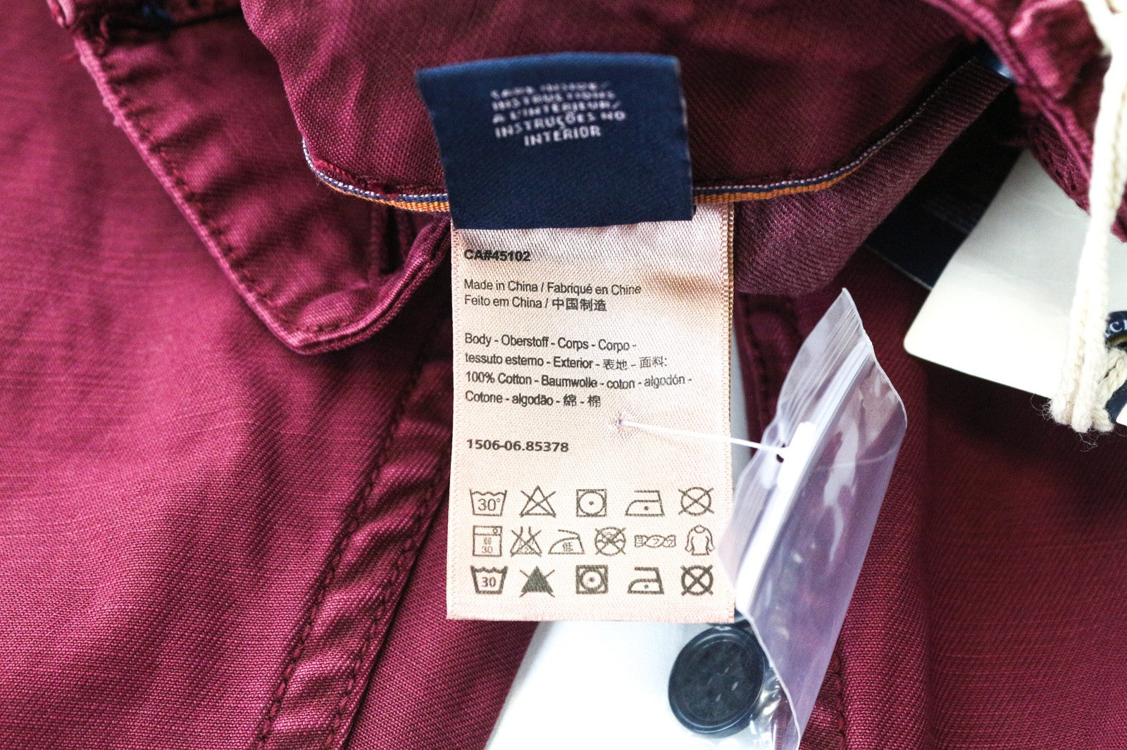 SCOTCH & SODA Theon Men's Pants W29/L34 Purple Slim Cotton Tapered Casual