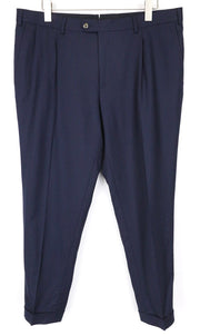 SUITSUPPLY Brescia Men's Trousers UK46S Navy Wool Stretch Lined Slim Classic