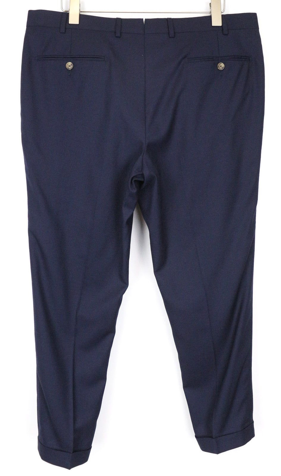 SUITSUPPLY Brescia Men's Trousers UK46S Navy Wool Stretch Lined Slim Classic