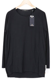 SCOTCH & SODA Ams Couture Men's Long Tee M Black Casual Fit Cotton Long Sleeve