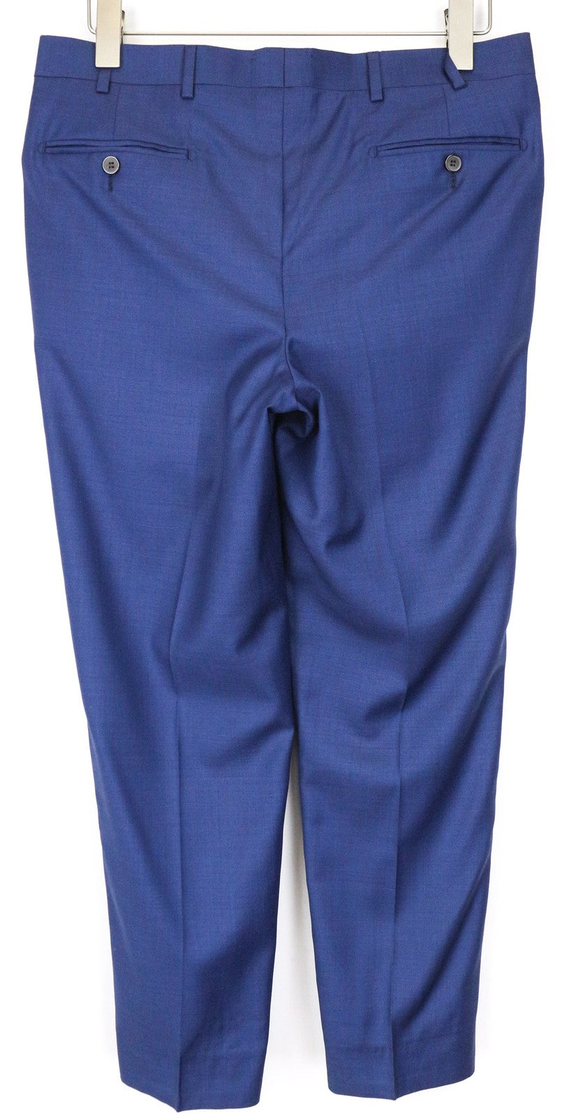 SUITSUPPLY Brescia Men's Pants UK36R Blue Wool Pleated Lined Tailored Formal