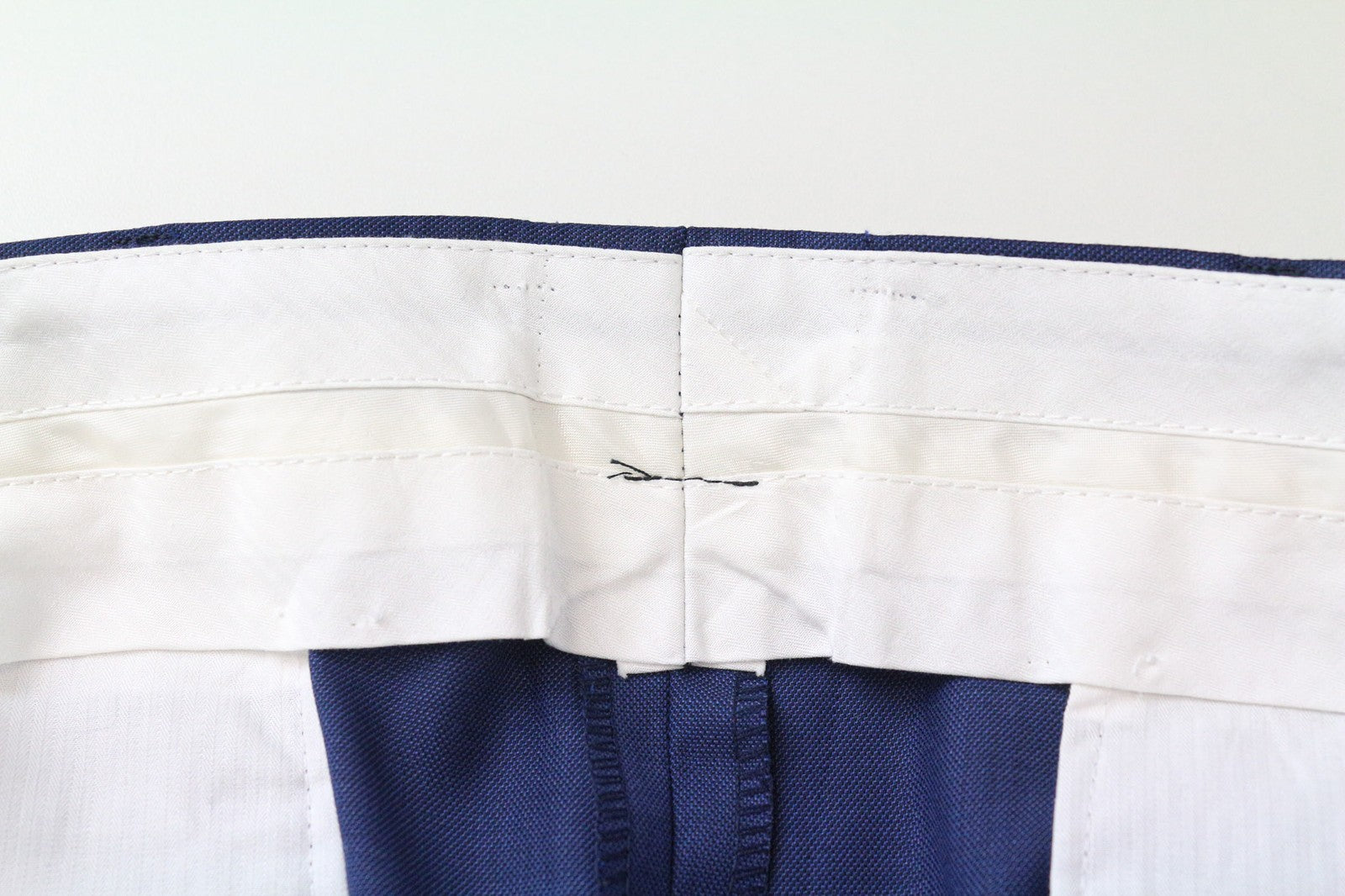 SUITSUPPLY Brescia Men's Pants UK36R Blue Wool Pleated Lined Tailored Formal