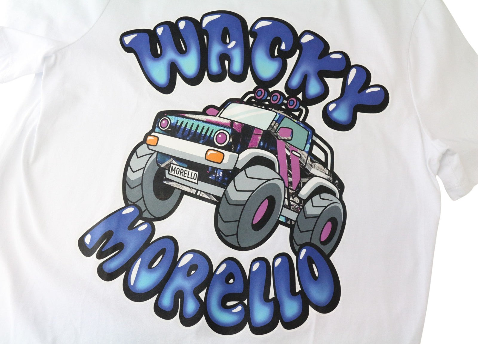 FRANKIE MORELLO George Men's T-Shirt S White Logo Cotton Short Sleeve Pullover