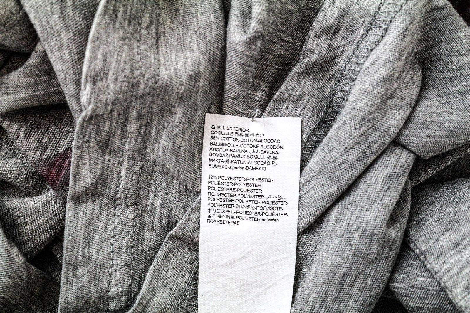 DESIGUAL Bitrio Men's Shirt S Grey Cotton Blend Long Sleeve Logo Top