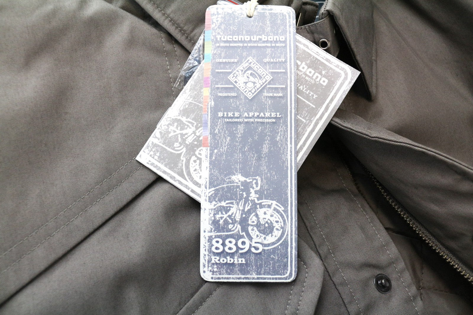 TUCANO URBANO Robin Men's Jacket XL Brown Moto Trench Thermal Cotton Blend