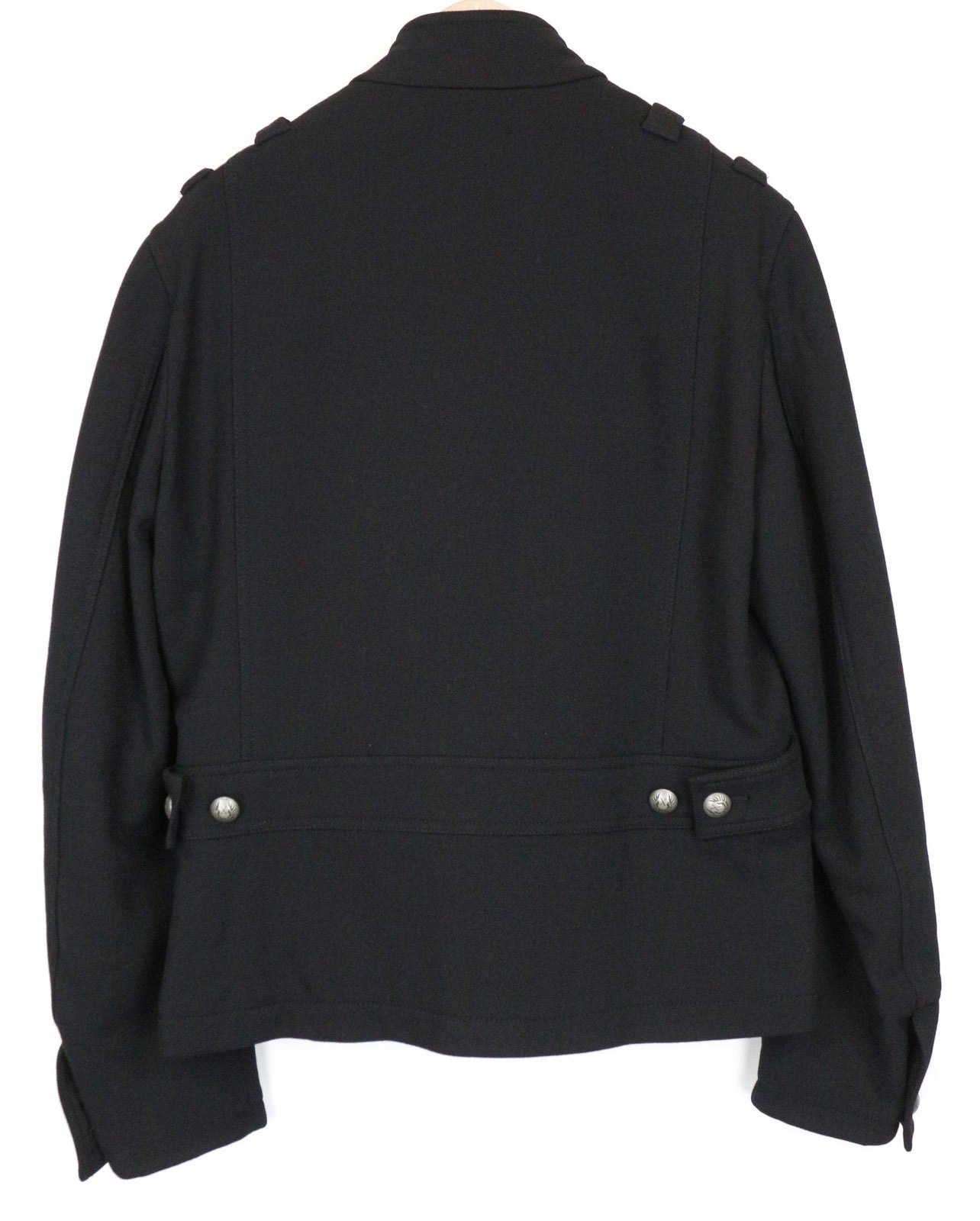 RICHMOND Men's Blazer 48 Black Wool Blend Lined Long Sleeve Smart Jacket