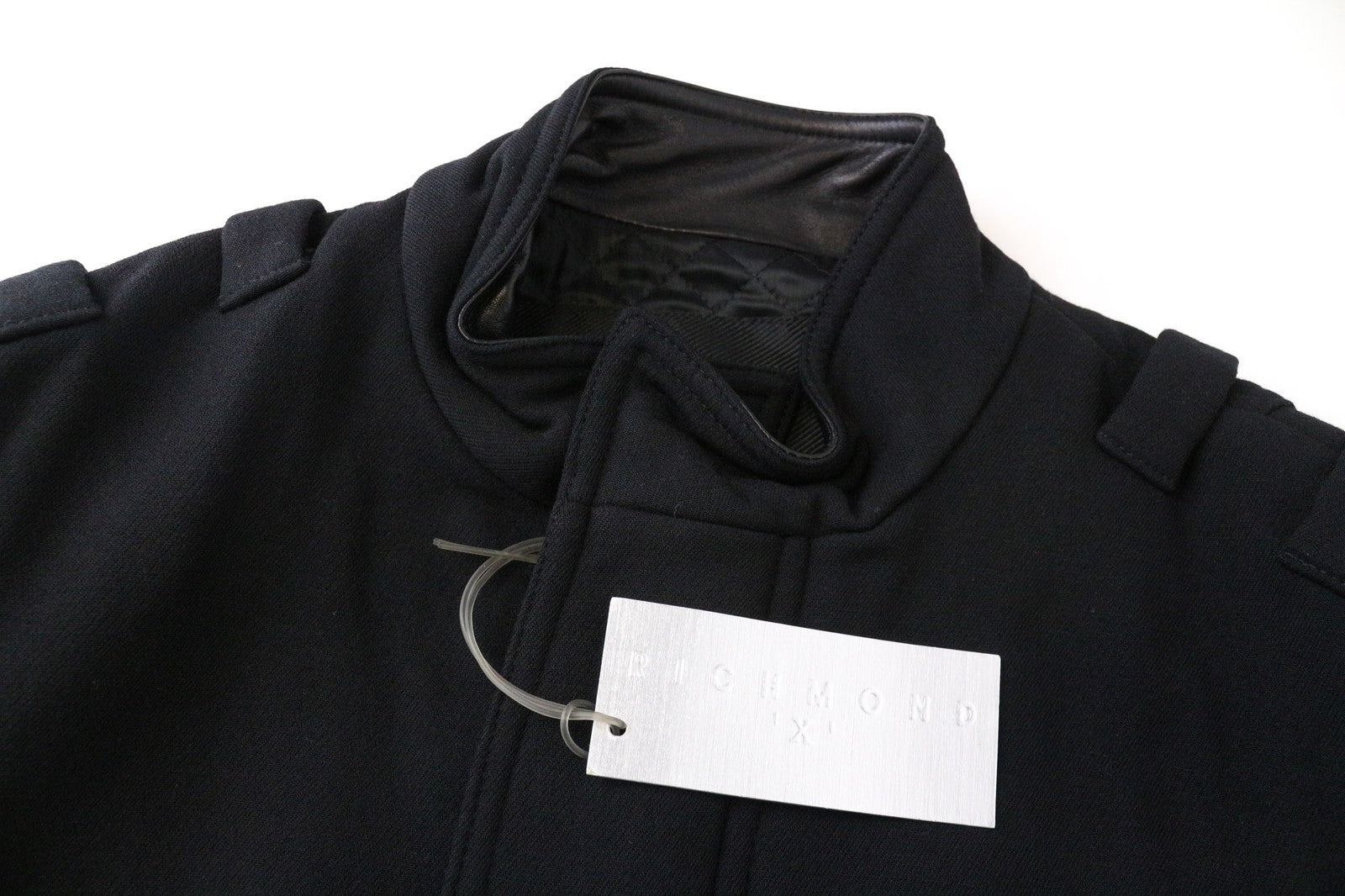 RICHMOND Men's Blazer 48 Black Wool Blend Lined Long Sleeve Smart Jacket