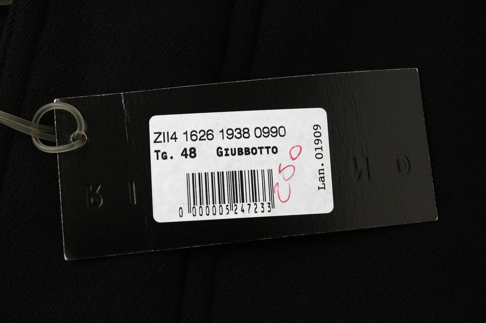 RICHMOND Men's Blazer 48 Black Wool Blend Lined Long Sleeve Smart Jacket