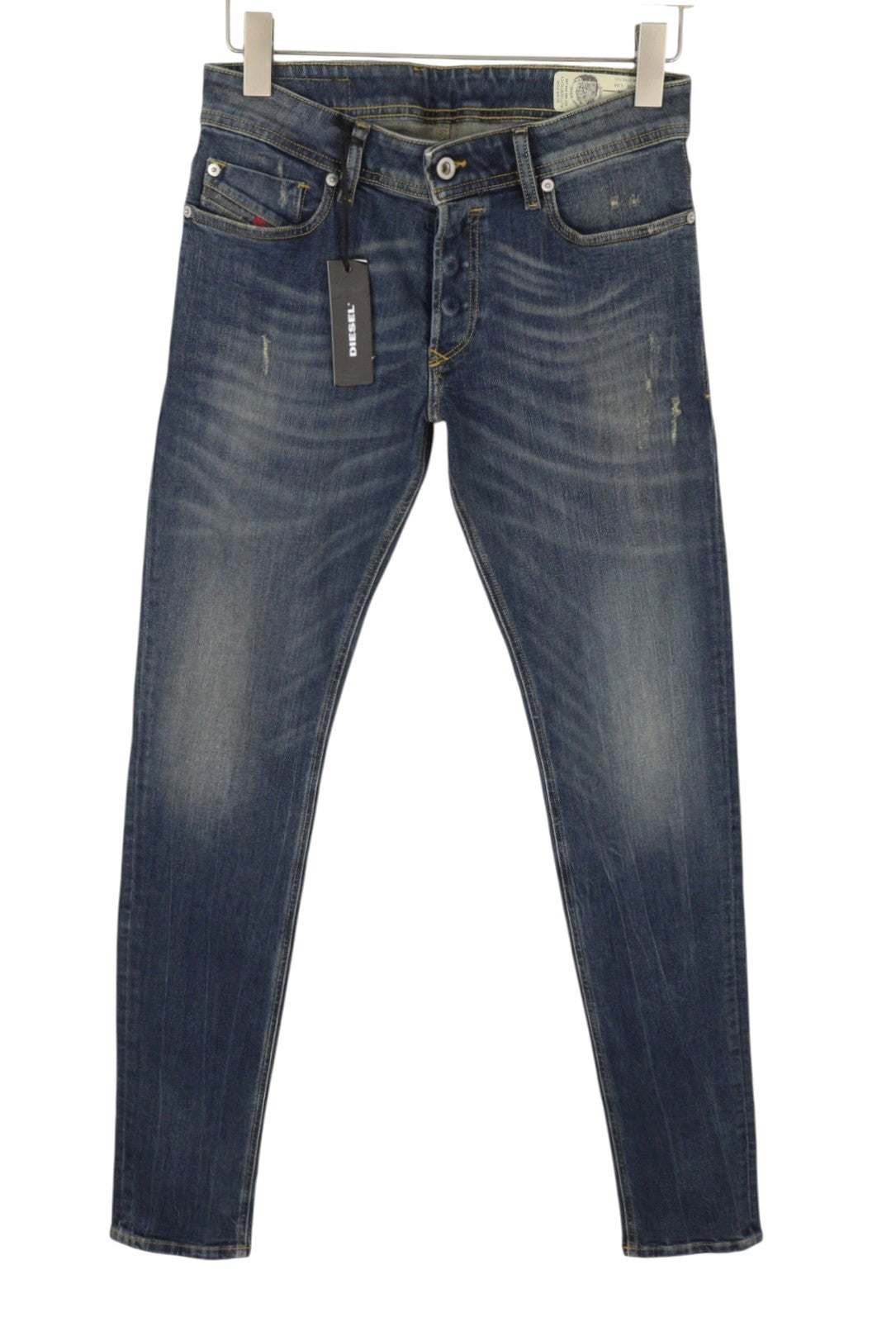 DIESEL Troxer R9CG6 Men's Jeans W28/L34 Blue Worn Slim Skinny Stretch