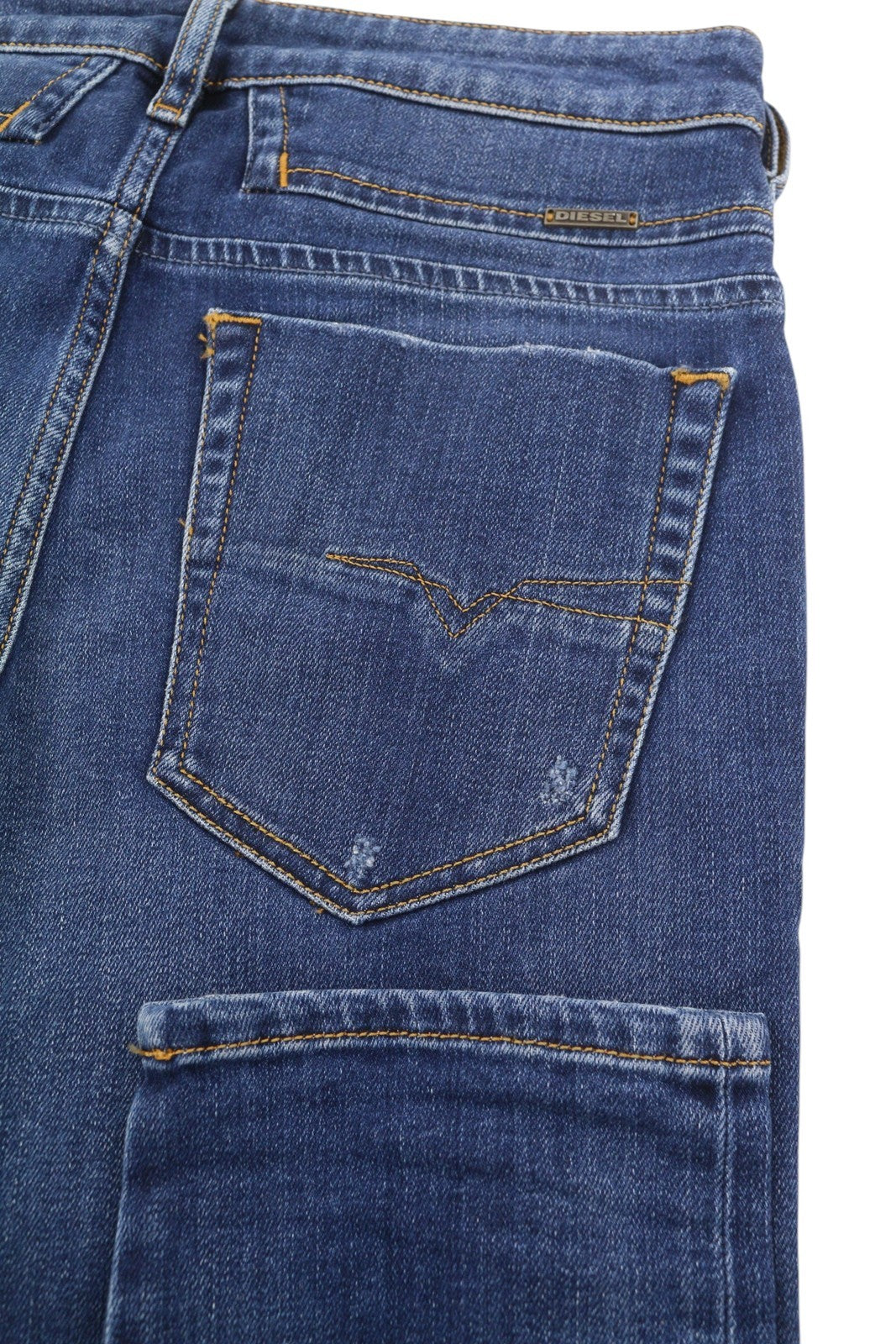 DIESEL D-Bazer 083AZ Men's Jeans W27/L32 Blue Washed Tapered Fit Stretch