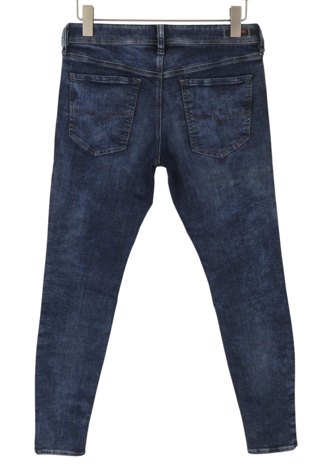 DIESEL Stickker 0687M Men's Jeans W32/L34 Blue Super Slim Skinny Stretch