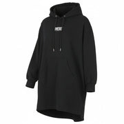 DIESEL D-Ilse-Small Logo Women's Dress S Black Hooded Oversized Pocket