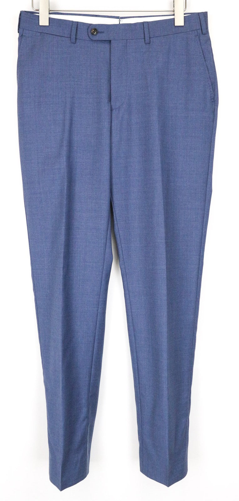 SUITSUPPLY Brescia Men's Pants UK38R Blue Wool Lined Pleated Tailored Trousers
