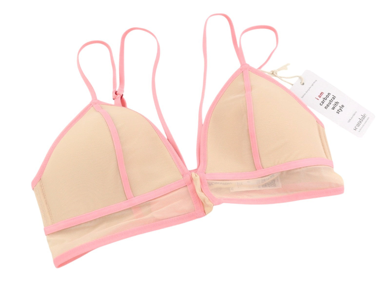 SCANDALE Le Triangle Spacer Cup Sleek-Nude A14 Women's Bra M Mesh Insert