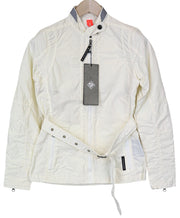 TUCANO URBANO Bea Women's Belted Jacket XS Off-White Cotton Blend Moto Windproof
