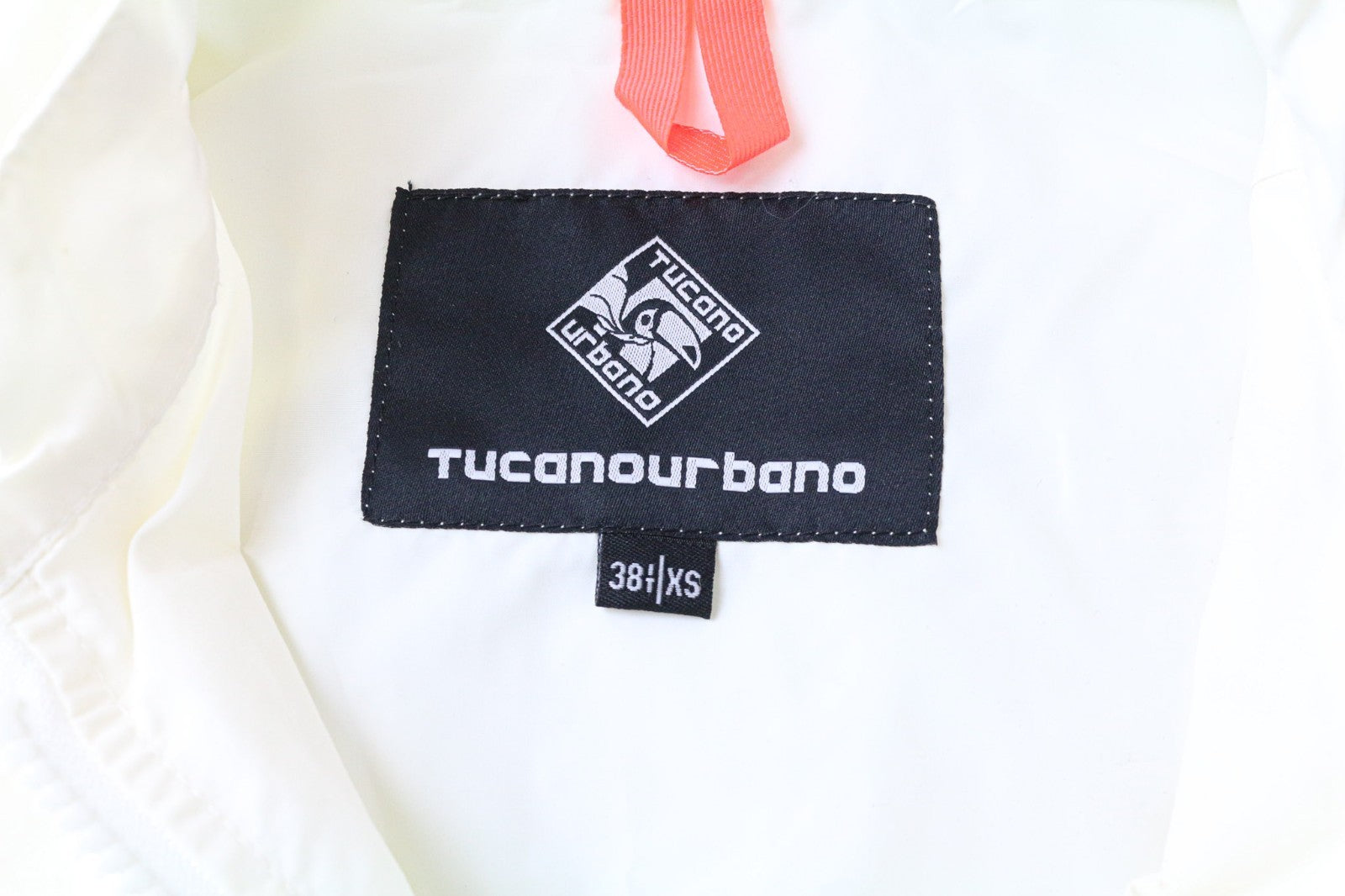 TUCANO URBANO Bea Women's Belted Jacket XS Off-White Cotton Blend Moto Windproof