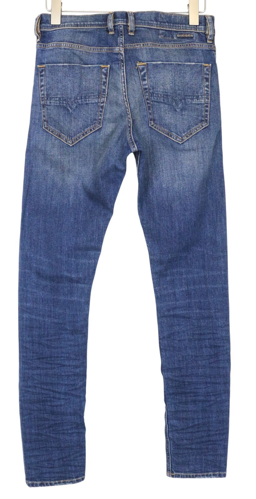 DIESEL Tepphar 087AW Men's Slim Tapered Jeans W28/L32 Blue Washed Stretch Denim