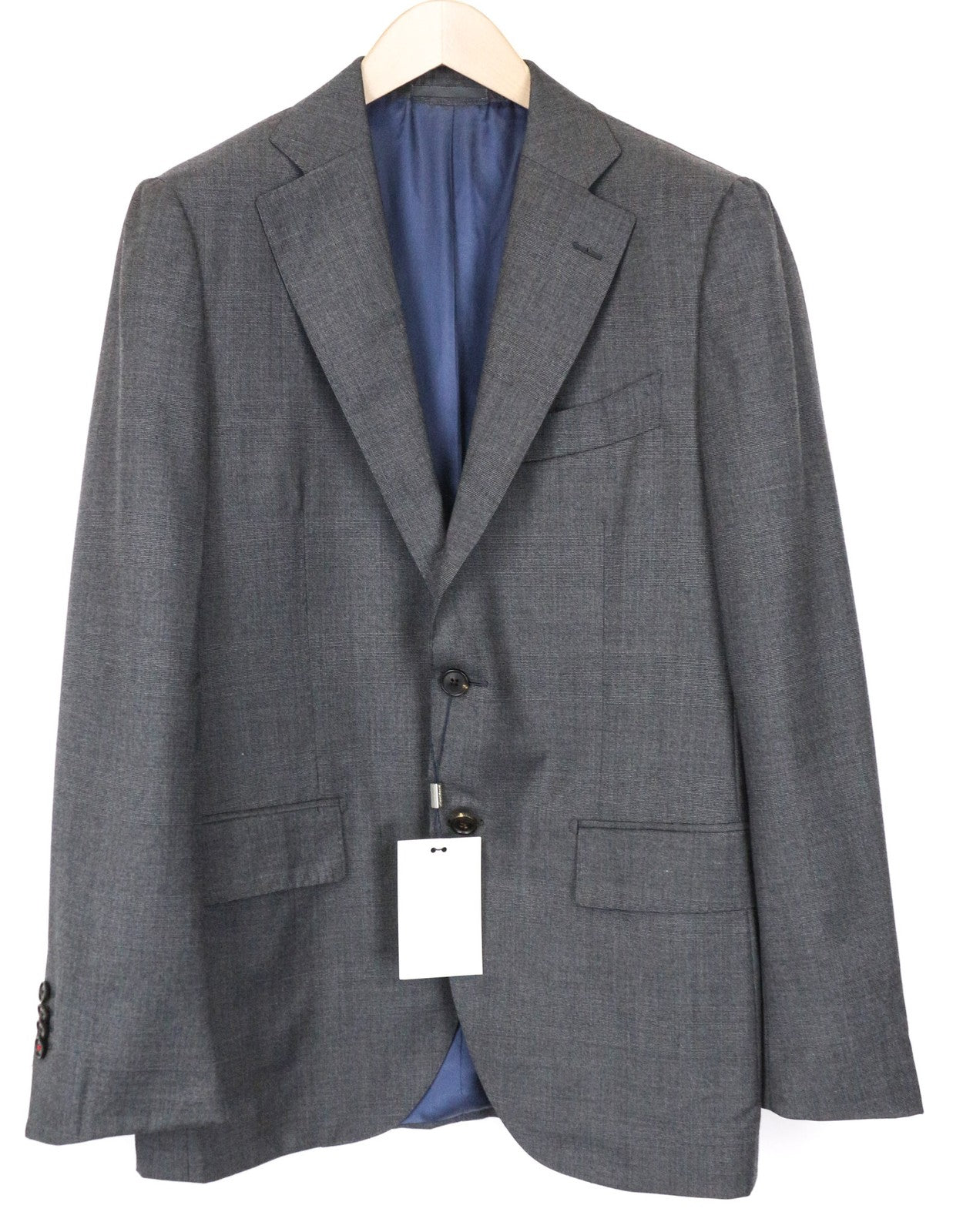 SUITSUPPLY La Spalla Men's Blazer UK38R Grey Wool Super 150's Patterned