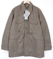 TUCANO URBANO Robin Men's Moto Jacket XL Beige Brown Cotton Waterproof Trench