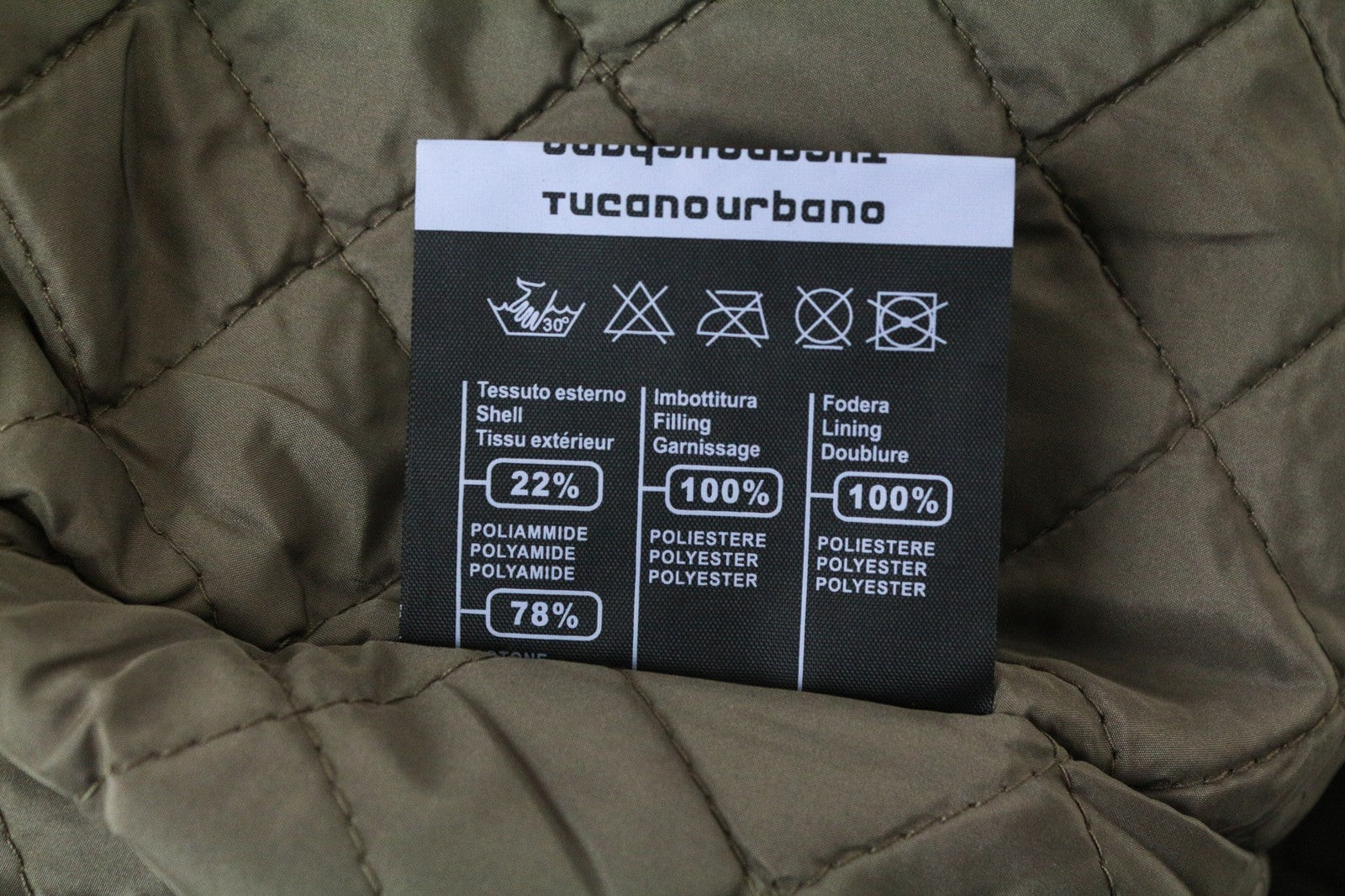 TUCANO URBANO Robin Men's Moto Jacket XL Beige Brown Cotton Waterproof Trench