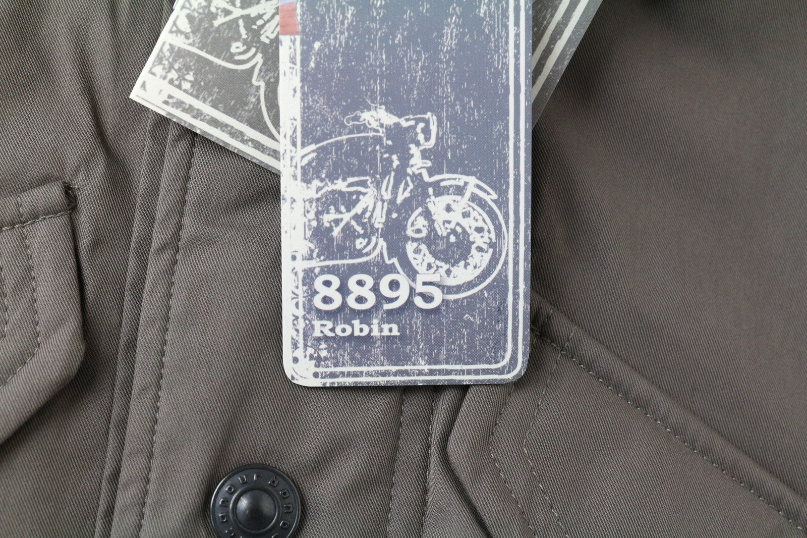 TUCANO URBANO Robin Men's Moto Jacket XL Beige Brown Cotton Waterproof Trench