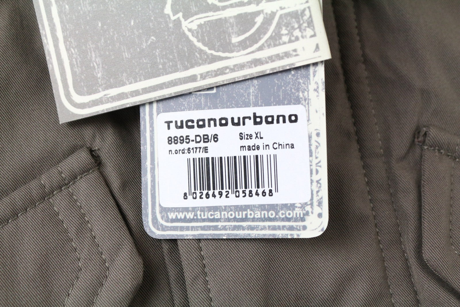 TUCANO URBANO Robin Men's Moto Jacket XL Beige Brown Cotton Waterproof Trench