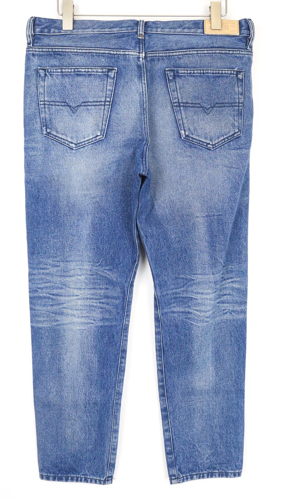 DIESEL Markhy 0076Y Men's Slim Jeans W34/L32 Blue Faded 5-Pocket Denim Pants