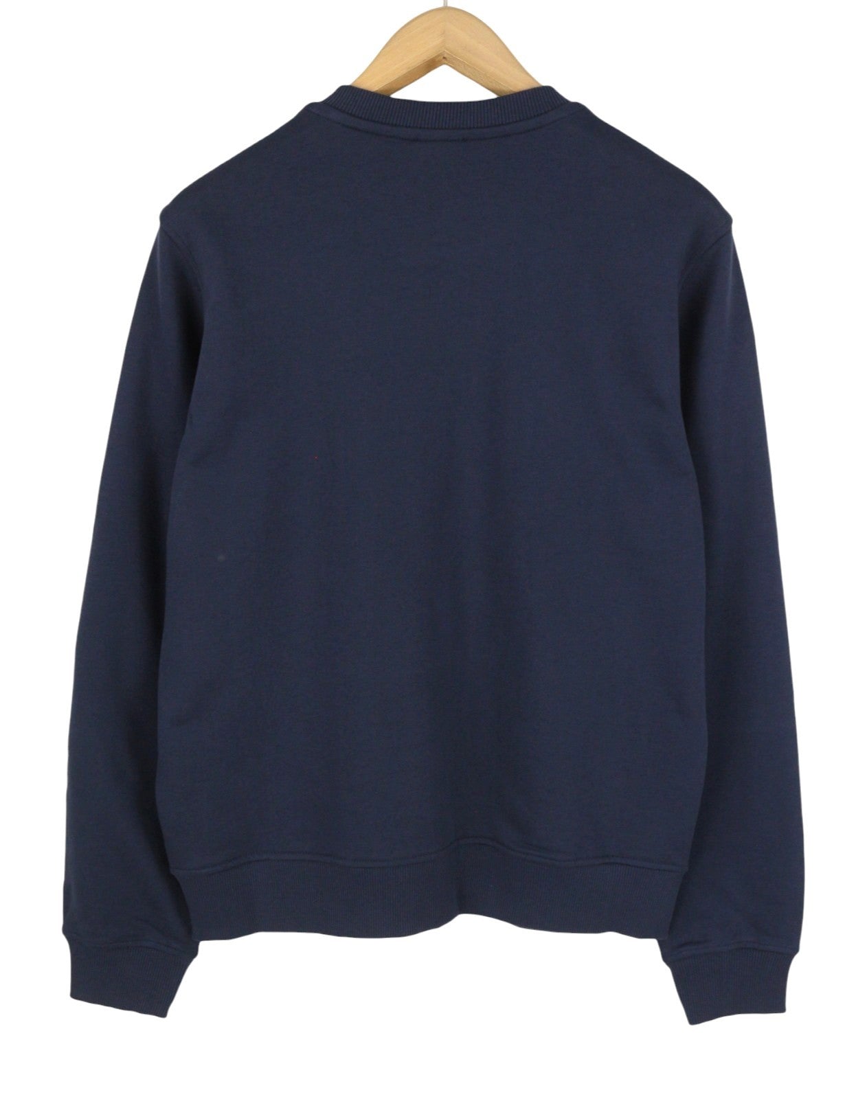 DIESEL Indigo-Out Men Sweatshirt XL Blue Crew Neck Fluffy Logo Pull On RRP175