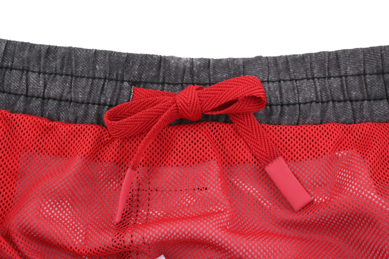 DIESEL BMBX-KEN-37 Boxers Men Swimwear M Grey Denim Effect Mesh Inner RRP125