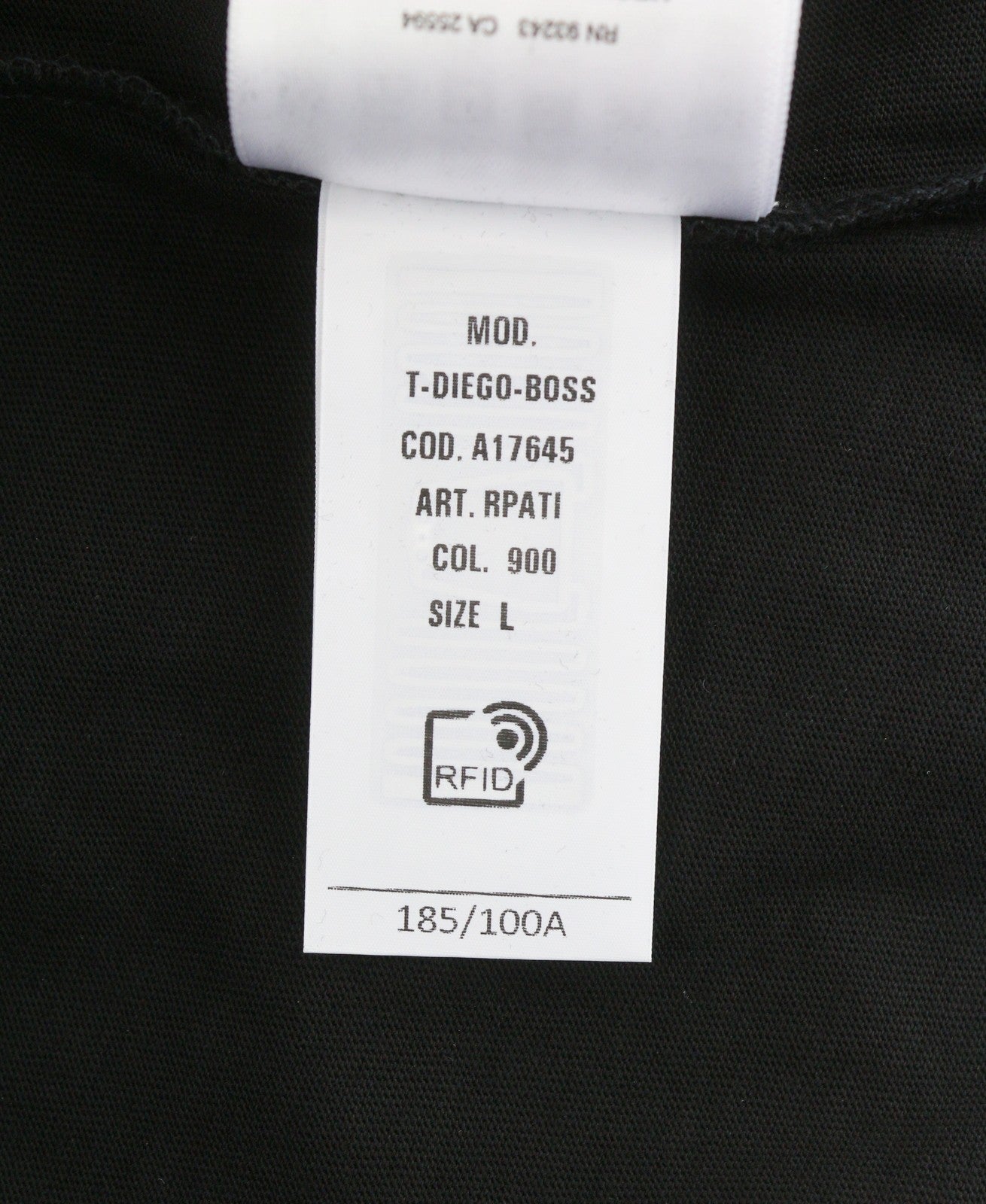 DIESEL T-Diego-Boss Men T-Shirt L Black Tricot Crew Neck Short Sleeve