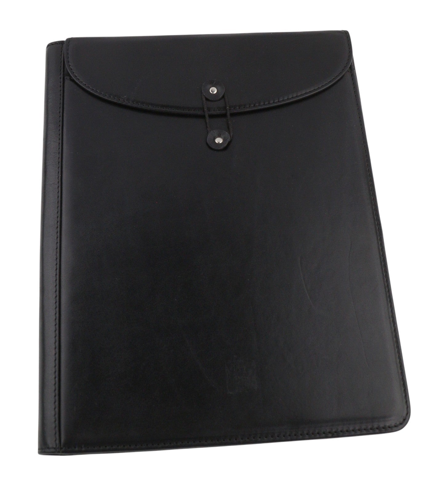 TIME RESISTANCE The Loved One Men Portfolio OS Black Vachetta Leather Unisex