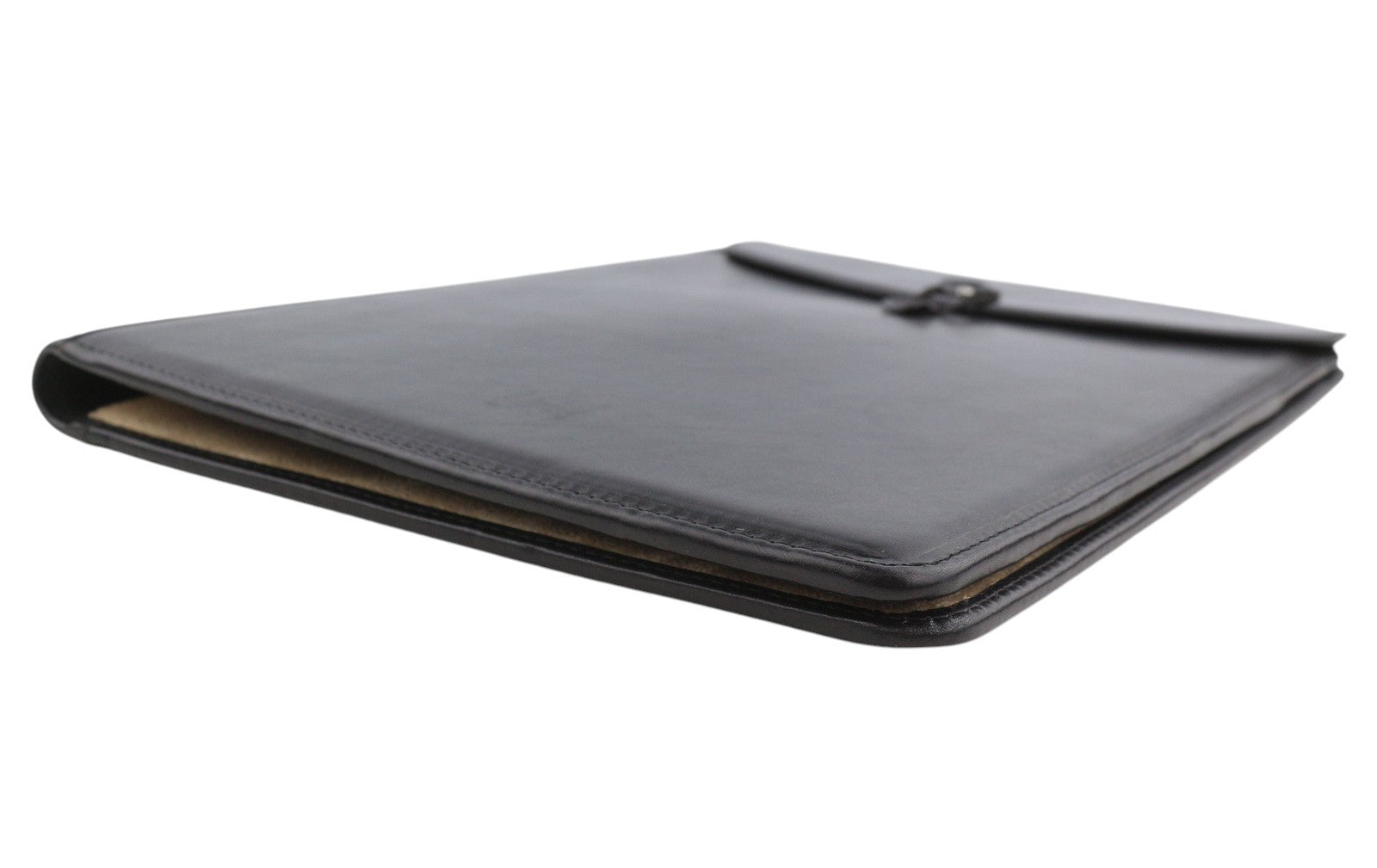 TIME RESISTANCE The Loved One Men Portfolio OS Black Vachetta Leather Unisex