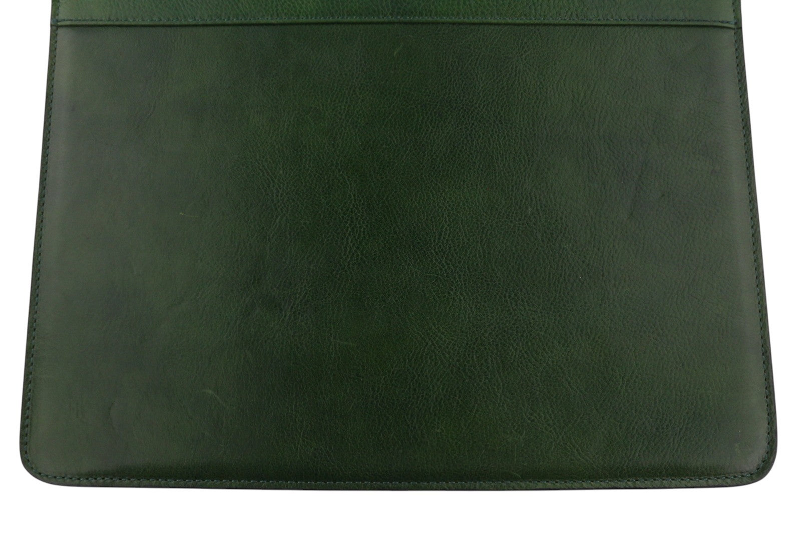 TIME RESISTANCE Candide Men A4 Documents Folder Organizer Green Leather RRP160