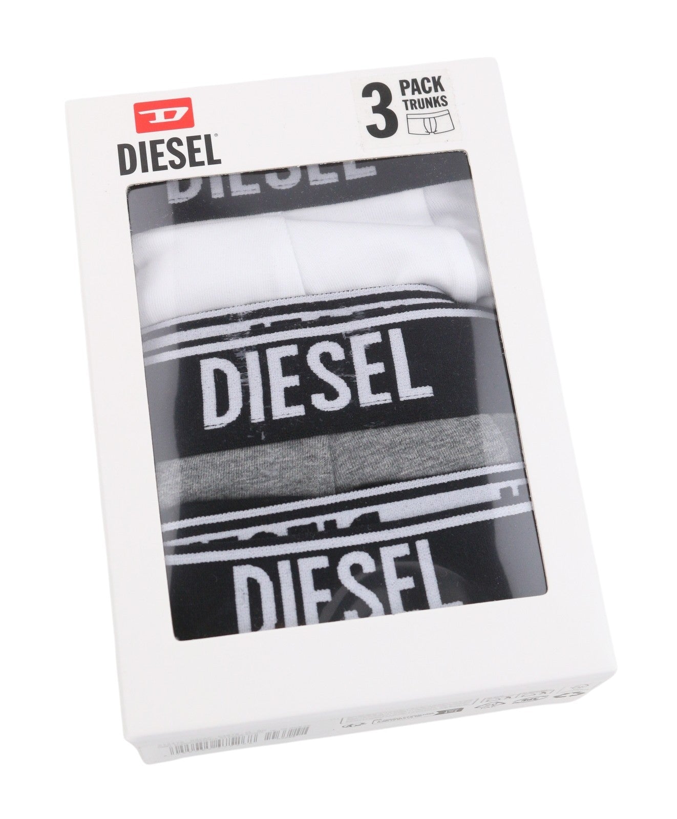 DIESEL UMBX-Shawnthreepack-RG Boxer-Shorts Men Underwear M 3 Pack Trunks