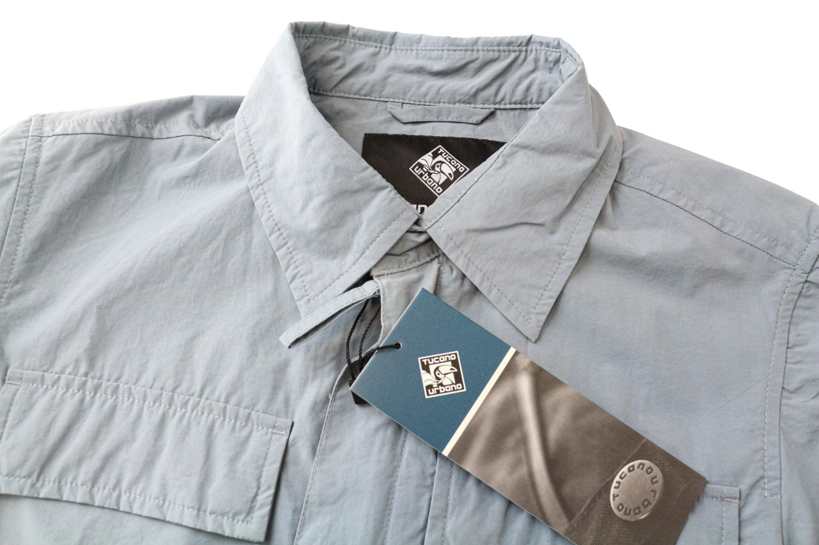 TUCANO URBANO Albertina Women's Hooded Jacket EU38 Blue Cotton Blend Windbreaker